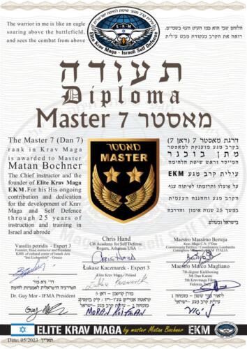 דרגת מאסטר 7 (דאן 7) בעילית קרב מגע